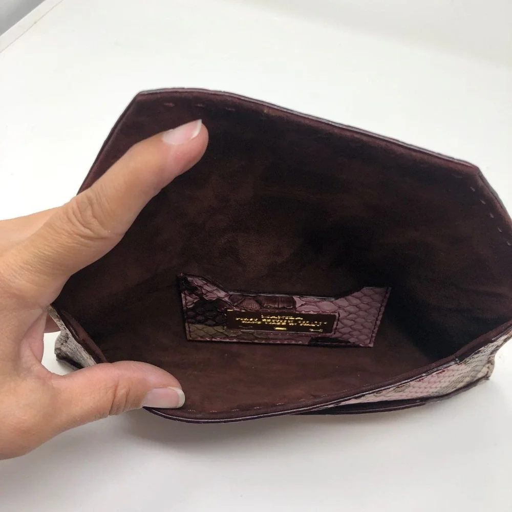 VBH Manila Envelope Clutch‎ 10/300 Crocodile Leather Luxury Pink Small Foldover